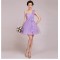A-Line One-Shoulder Short Tulle Prom Evening Formal Bridesmaid Dresses ED011233