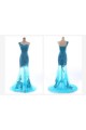 One-Shoulder Long Blue Prom Evening Formal Dresses ED011238