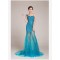 One-Shoulder Long Blue Prom Evening Formal Dresses ED011238