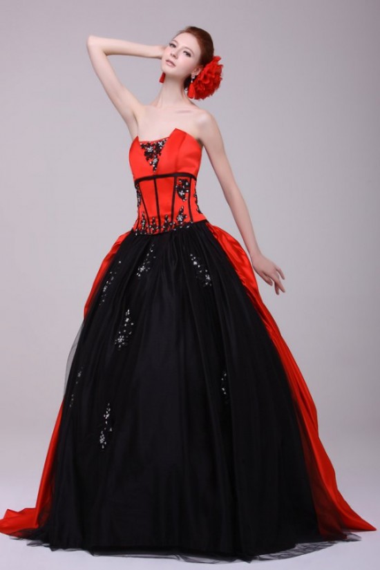 Ball Gown Strapless Long Prom Evening Formal Party Dresses ED010124 Ball Gown Strapless Long Prom Evening Formal Party Dresses ED010124