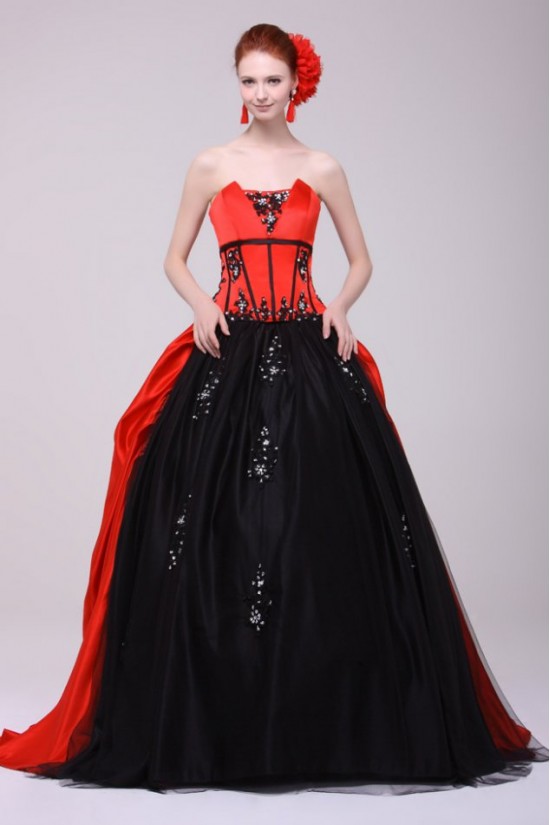 Ball Gown Strapless Long Prom Evening Formal Party Dresses ED010124 Ball Gown Strapless Long Prom Evening Formal Party Dresses ED010124