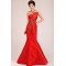 Trumpet/Mermaid Long Red Prom Evening Formal Dresses ED011243