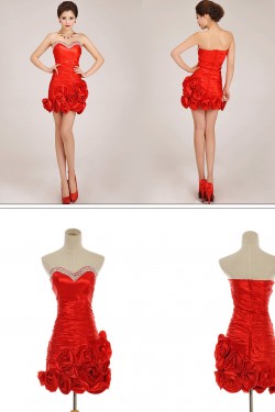 Short/Mini Sweetheart Beaded Prom Evening Formal Dresses ED011259