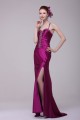 Long Purple Beaded Spaghetti Strap Prom Evening Formal Party Dresses ED010126