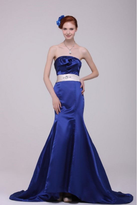 Trumpet/Mermaid Strapless Long Blue Prom Evening Formal Party Dresses ED010127 Trumpet/Mermaid Strapless Long Blue Prom Evening Formal Party Dresses ED010127