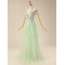 A-Line Beaded V-Neck Prom Evening Formal Dresses ED011273