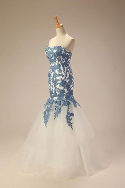 Trumpet/Mermaid Sweetheart Long Prom Evening Formal Dresses ED011283