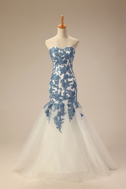 Trumpet/Mermaid Sweetheart Long Prom Evening Formal Dresses ED011283