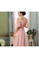 A-Line Beaded Long Pink Chiffon Prom Evening Formal Dresses ED011284 A-Line Beaded Long Pink Chiffon Prom Evening Formal Dresses ED011284