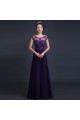 A-Line Beaded Applique Long Purple Chiffon Prom Evening Formal Dresses ED011289 A-Line Beaded Applique Long Purple Chiffon Prom Evening Formal Dresses ED011289