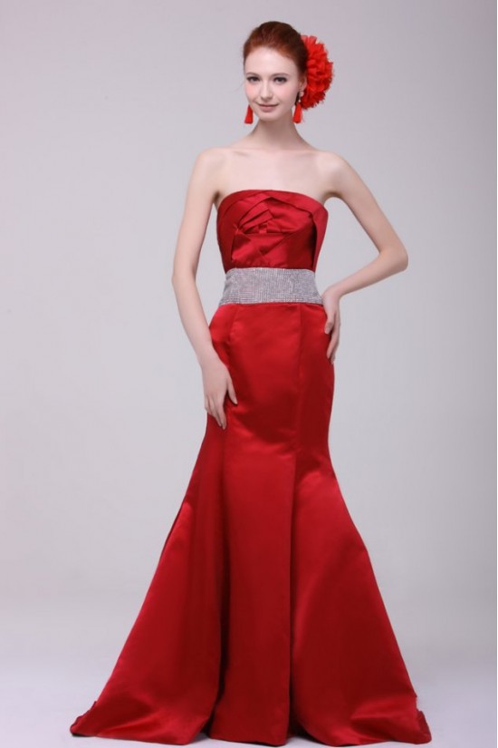 Trumpet/Mermaid Strapless Long Red Prom Evening Formal Party Dresses ED010129 Trumpet/Mermaid Strapless Long Red Prom Evening Formal Party Dresses ED010129
