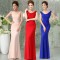 Trumpet/Mermaid Beaded Long Prom Evening Formal Dresses ED011294