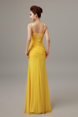 Trumpet/Mermaid Beaded Long Prom Evening Formal Dresses ED011295