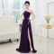 A-Line One-Shoulder Beaded Long Prom Evening Formal Dresses ED011300