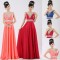A-Line Beaded Long Prom Evening Formal Dresses ED011304