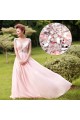 A-Line Beaded Long Pink Chiffon Prom Evening Formal Dresses ED011305 A-Line Beaded Long Pink Chiffon Prom Evening Formal Dresses ED011305