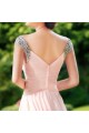 A-Line Beaded Long Pink Chiffon Prom Evening Formal Dresses ED011305 A-Line Beaded Long Pink Chiffon Prom Evening Formal Dresses ED011305