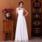 A-Line Beaded Long White Prom Evening Formal Dresses ED011306