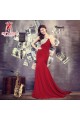 Elegant One-Shoulder Beaded Long Red Chiffon Prom Evening Formal Dresses ED011307 Elegant One-Shoulder Beaded Long Red Chiffon Prom Evening Formal Dresses ED011307