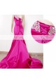 Trumpet/Mermaid One-Shoulder Beaded Long Prom Evening Formal Dresses ED011324