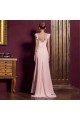 Sheath/Column V-Neck Beaded Long Pink Chiffon Prom Evening Formal Dresses ED011325 Sheath/Column V-Neck Beaded Long Pink Chiffon Prom Evening Formal Dresses ED011325