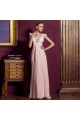 Sheath/Column V-Neck Beaded Long Pink Chiffon Prom Evening Formal Dresses ED011325 Sheath/Column V-Neck Beaded Long Pink Chiffon Prom Evening Formal Dresses ED011325