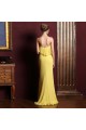 Trumpet/Mermaid Halter Beaded Long Yellow Chiffon Prom Evening Formal Dresses ED011328 Trumpet/Mermaid Halter Beaded Long Yellow Chiffon Prom Evening Formal Dresses ED011328