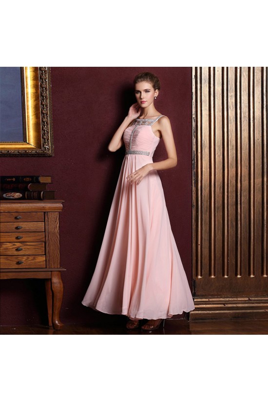 A-Line Beaded Long Chiffon Prom Evening Formal Dresses ED011329 A-Line Beaded Long Chiffon Prom Evening Formal Dresses ED011329
