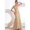 Trumpet/Mermaid Strapless Long Gold Lace Prom Evening Formal Party Dresses ED010133