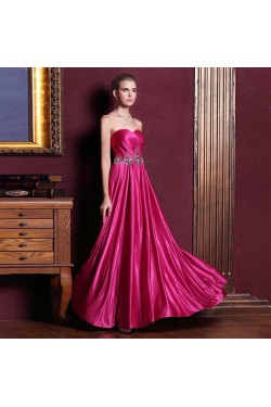 A-Line Sweetheart Beaded Long Prom Evening Formal Dresses ED011338