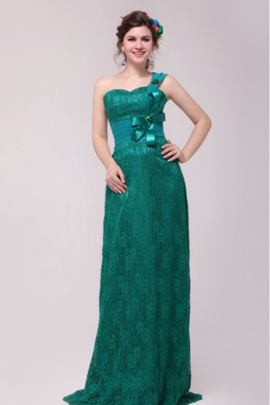 One-Shoulder Long Lace Prom Evening Formal Party Dresses ED010134 One-Shoulder Long Lace Prom Evening Formal Party Dresses ED010134