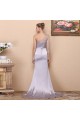 Trumpet/Mermaid One-Shoulder-Sleeve Beaded Long Prom Evening Formal Dresses ED011343