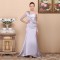Trumpet/Mermaid One-Shoulder-Sleeve Beaded Long Prom Evening Formal Dresses ED011343