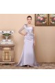 Trumpet/Mermaid One-Shoulder-Sleeve Beaded Long Prom Evening Formal Dresses ED011343