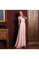 A-Line V-Neck Beaded Long Pink Chiffon Prom Evening Formal Dresses ED011357 A-Line V-Neck Beaded Long Pink Chiffon Prom Evening Formal Dresses ED011357