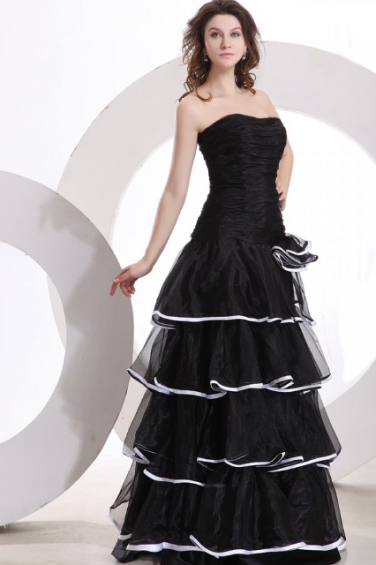 A-Line Strapless Long Black Prom Evening Formal Party Dresses ED010136 A-Line Strapless Long Black Prom Evening Formal Party Dresses ED010136