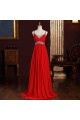 Empire Spaghetti Strap Beaded Long Chiffon Prom Evening Maternity Evening Dresses ED011364