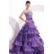 Ball Gown Sweetheart Beaded Long Purple Prom Evening Formal Party Dresses ED010138