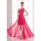 High Low One-Shoulder Beaded Chiffon Prom Evening Formal Dresses ED011391
