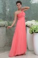Empire One-Shoulder Beaded Long Chiffon Prom Evening Formal Dresses ED011394