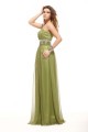 A-Line Strapless Beaded Long Chiffon Prom Evening Formal Dresses ED011398