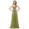 A-Line Strapless Beaded Long Chiffon Prom Evening Formal Dresses ED011398