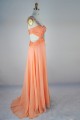 A-Line One-Shoulder Beaded Long Chiffon Prom Evening Formal Dresses ED011405