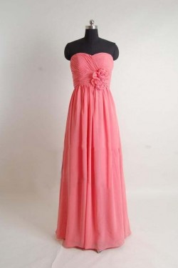 Sheath/Column Long Chiffon Prom Evening Formal Bridesmaid Dresses ED011408