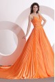 A-Line Pleated Long Prom Evening Formal Party Dresses ED010141
