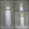 Sheath/Column Beaded Long Chiffon Prom Evening Formal Dresses ED011410