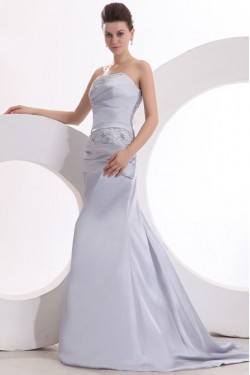 Trumpet/Mermaid Strapless Long Prom Evening Formal Party Dresses ED010142