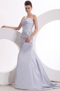 Trumpet/Mermaid Strapless Long Prom Evening Formal Party Dresses ED010142