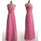 A-Line One-Shoulder Long Chiffon Prom Evening Formal Dresses ED011424