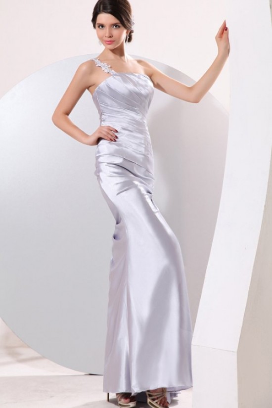 One-Shoulder Long Silver Prom Evening Formal Party Dresses ED010143 One-Shoulder Long Silver Prom Evening Formal Party Dresses ED010143